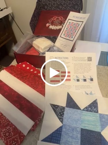 Customer video review of Red, White, and Cute Precut Sew-Ready Quilt Kit