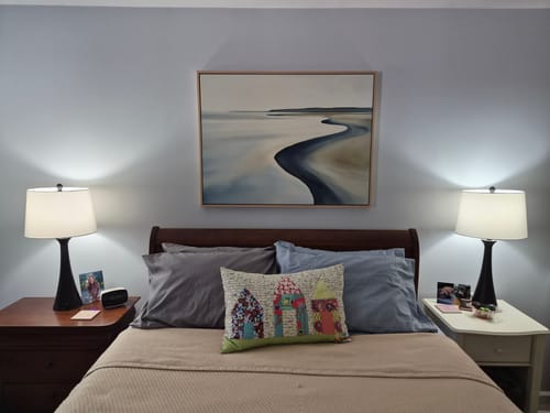 Customer photo review of Serene Coastline Canvas Art – Horizontal