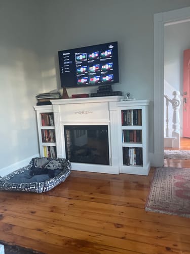 Customer photo review of Lenore 70" Fireplace TV Stand