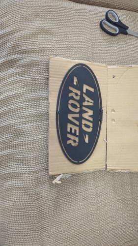 Customer photo review of Land Rover Metal Car Emblem