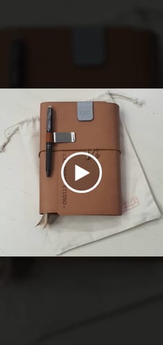 Customer video review of Refillable Folio in Saddle Brown