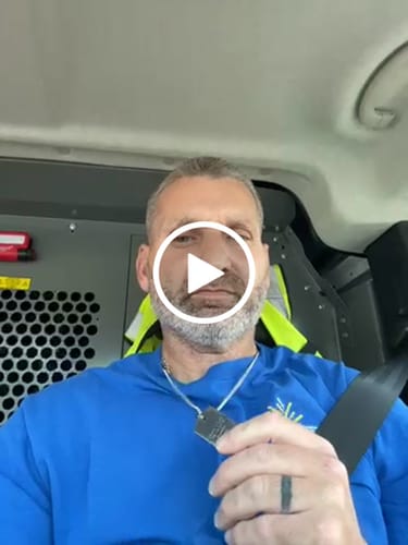 Customer video review of Matte Modern Dog Tag