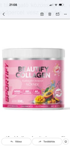 Customer photo review of Beautify Kollagén italpor nőknek