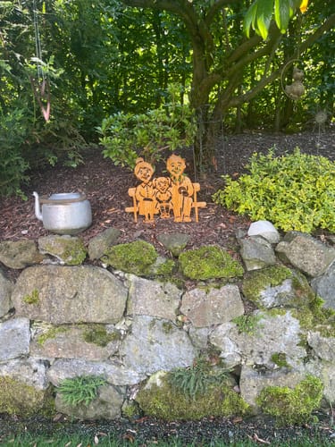 Customer photo review of Gartenstecker Oma & Opa mit Enkelin