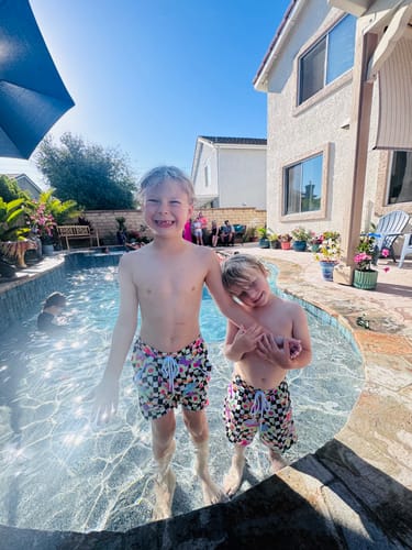 Customer photo review of Swim Trunks