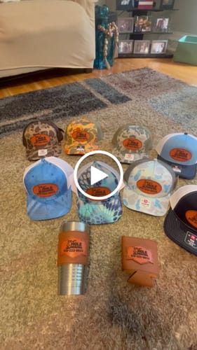 Customer video review of Premium Custom Leather Patch Hats (Wholesale)