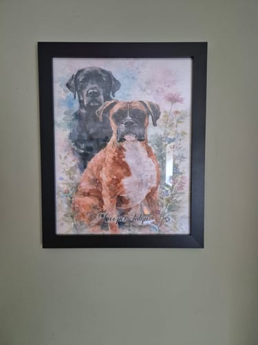 Customer photo review of Watercolour - Personalised Poster