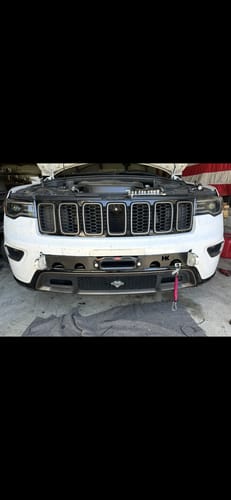 Customer photo review of Grand Cherokee WK2 Hidden Winch Mount (2011 - 2016)