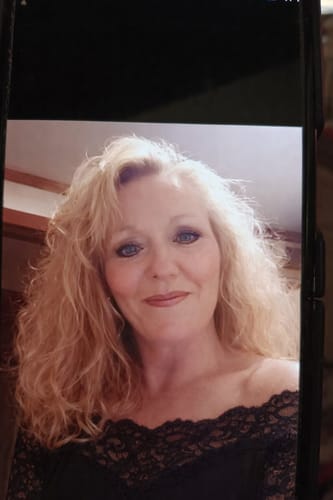 Reviewer's selfie showing her healthy-looking skin after using The Micro Infusion System.