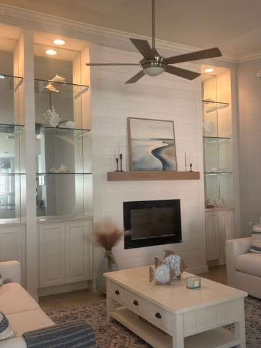 Customer photo review of Serene Coastline Canvas Art