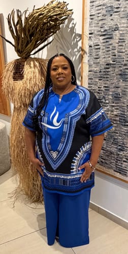 Customer photo review of Dashiki Shirt- Zeta Phi Beta