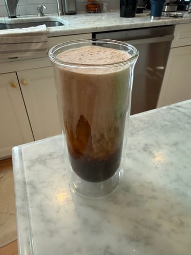 Customer photo review of FLUR Iced Coffee Glasses
