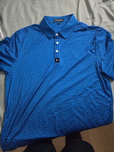 Customer photo review of Polka Dots - Blue/White