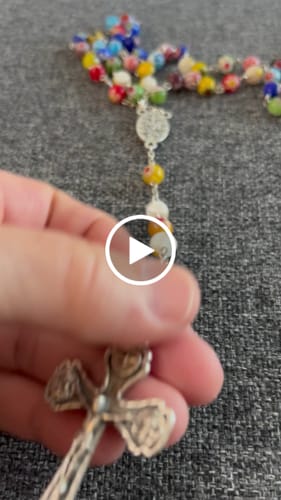 Customer video review of Murrina Rosary - Our Lady Mary edition - Blessed by Pope Leo XIV