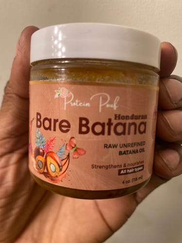 Customer photo review of ‼️15% off today with code BATANA15‼️ Bare Batana: Honduran imported RAW UNREFINED ORGANIC Batana Oil | Two sizes available