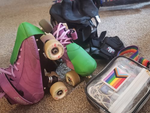 Customer photo review of Prostar Roller Skates - Tracer Black