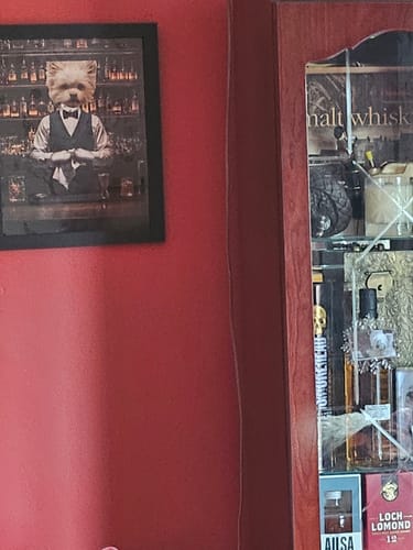 Customer photo review of The Pawtender - Personalised Poster