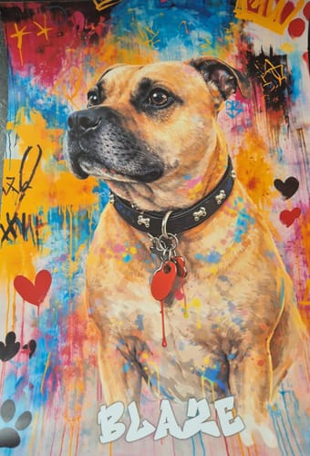 Customer photo review of Graffiti - Personalised Poster