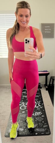 Customer photo review of DAYDREAM Perfect Scoop Neck Racerback Sports Bra