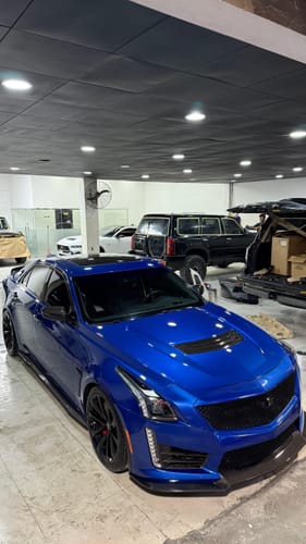 Customer photo review of 2016-19 Cadillac CTS-V Front Splitter & Side Wheel