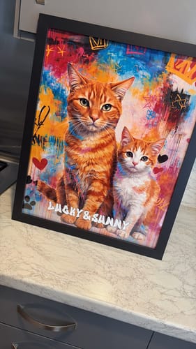 Customer photo review of Graffiti - Personalised Poster