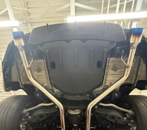 Customer photo review of 2021-Up Lexus IS300 IS350 Muffler Delete Axle Back Quad Tips Exhaust