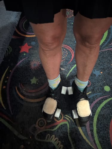Customer photo review of Spin Roller Skates