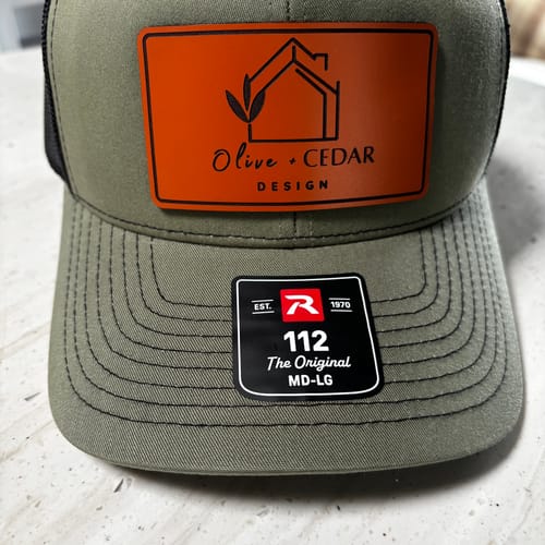 Customer photo review of Richardson 112 Custom Leather Patch Hats
