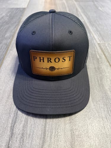 Customer photo review of Premium Custom Leather Patch Hats (Wholesale)