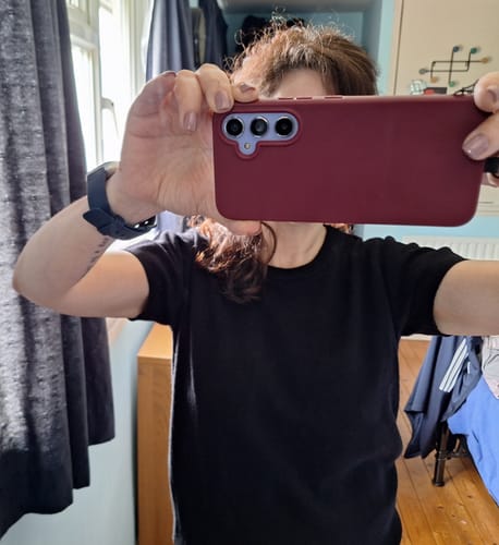 Customer photo review of Brand New Black Cashmere Crew Neck T-Shirt Small UK 8-10