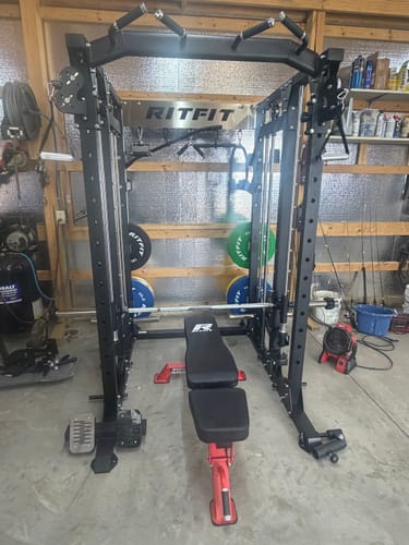 Customer photo review of RitFit BUFFALO Smith Machine Home Gym Package with Lat Pull Down and Cable Crossover