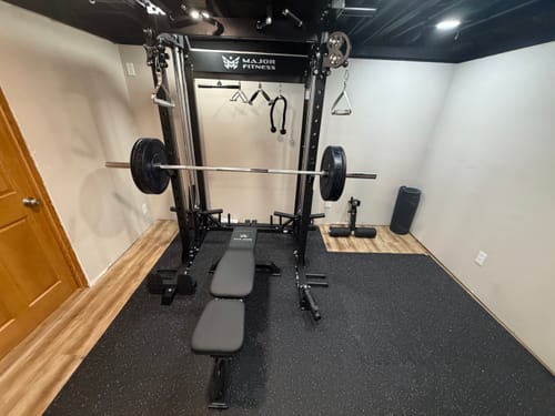 Customer photo review of Major Fitness F22 All-In-One Home Gym Power Rack