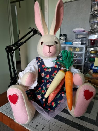 Customer photo review of Memory Bunny PDF Pattern