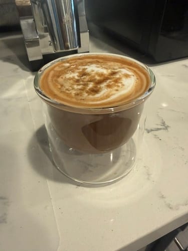 Customer photo review of FLUR Latte XL Glasses
