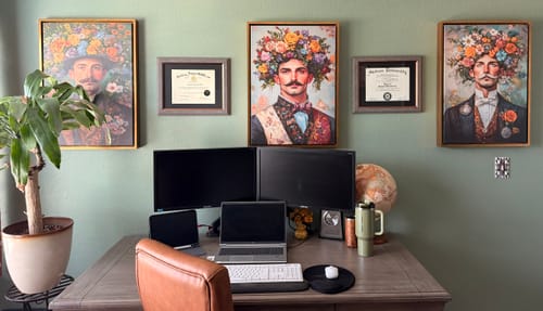 Customer photo review of Victorian Gentleman No3 Print