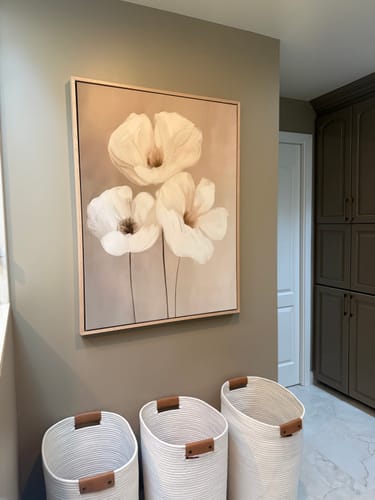 Customer photo review of Blossom Trio Abstract Canvas Art