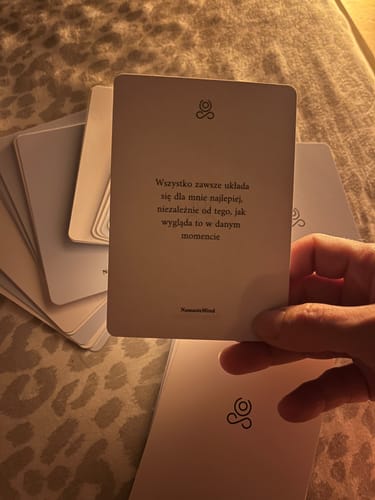 Recenzja produktu Karty Afirmacyjne ze zdjęciem od klienta