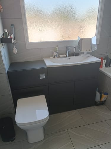 Customer photo review of COSMO Curve 2-Door 1-Drawer 1300mm Combination Unit - Soft Black