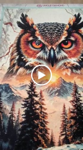 Customer video review of 5D Diamond Painting – Wächter der Berge