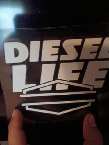 Customer photo review of DIESEL LIFE DECAL