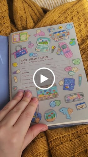 Customer video review of Fast Brain Daily Productivity Planner- Single Notebook