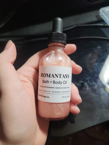 Customer photo review of Romantasy Bath & Body Oil