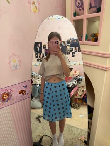Customer photo review of Sienna Polka Dot Midi Skirt