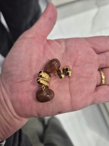 Customer photo review of Par Arete Doble Ovalo
