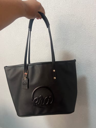 Customer photo review of Black Era Tote Bag