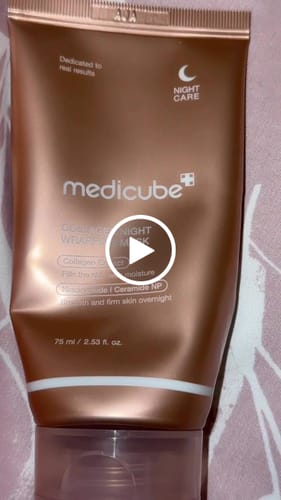 Customer video review of قناع ميديكيوب الليلي بالكولاجين لشد وترطيب البشرة - 75مل