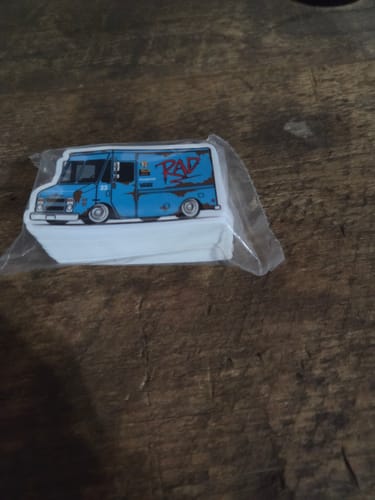 Customer photo review of 150 Custom 3" Laminated Vinyl Stickers