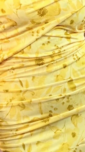 Customer photo review of Patterned maxi φόρεμα με ένα ώμο