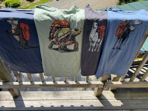 Customer photo review of Otter Backpacker T-Shirt
