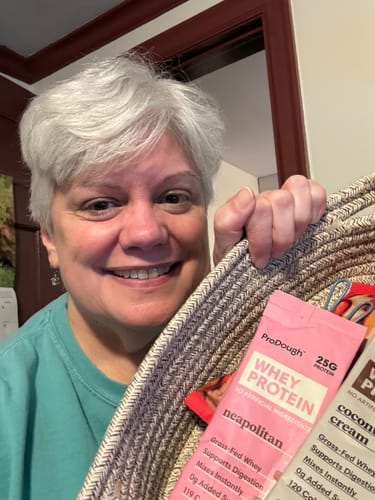 Customer photo review of Whey Protein Powder - Single Serving Sample Stick Packs
